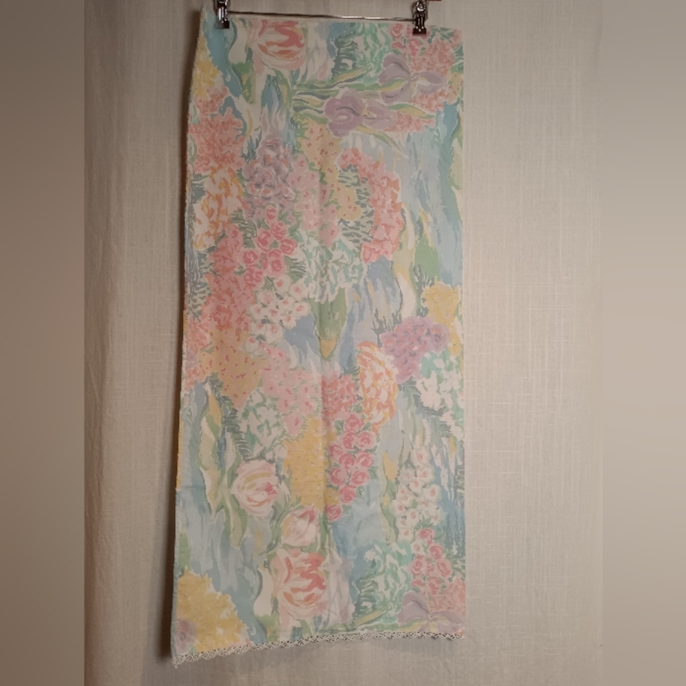VTG Martex Atilier Claude Monet Water Lilies Floral King Pillow Cases *PAIR*